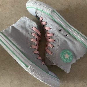Converse Juniors Double Upper Chuck Taylor All Star Hi Top Sneakers